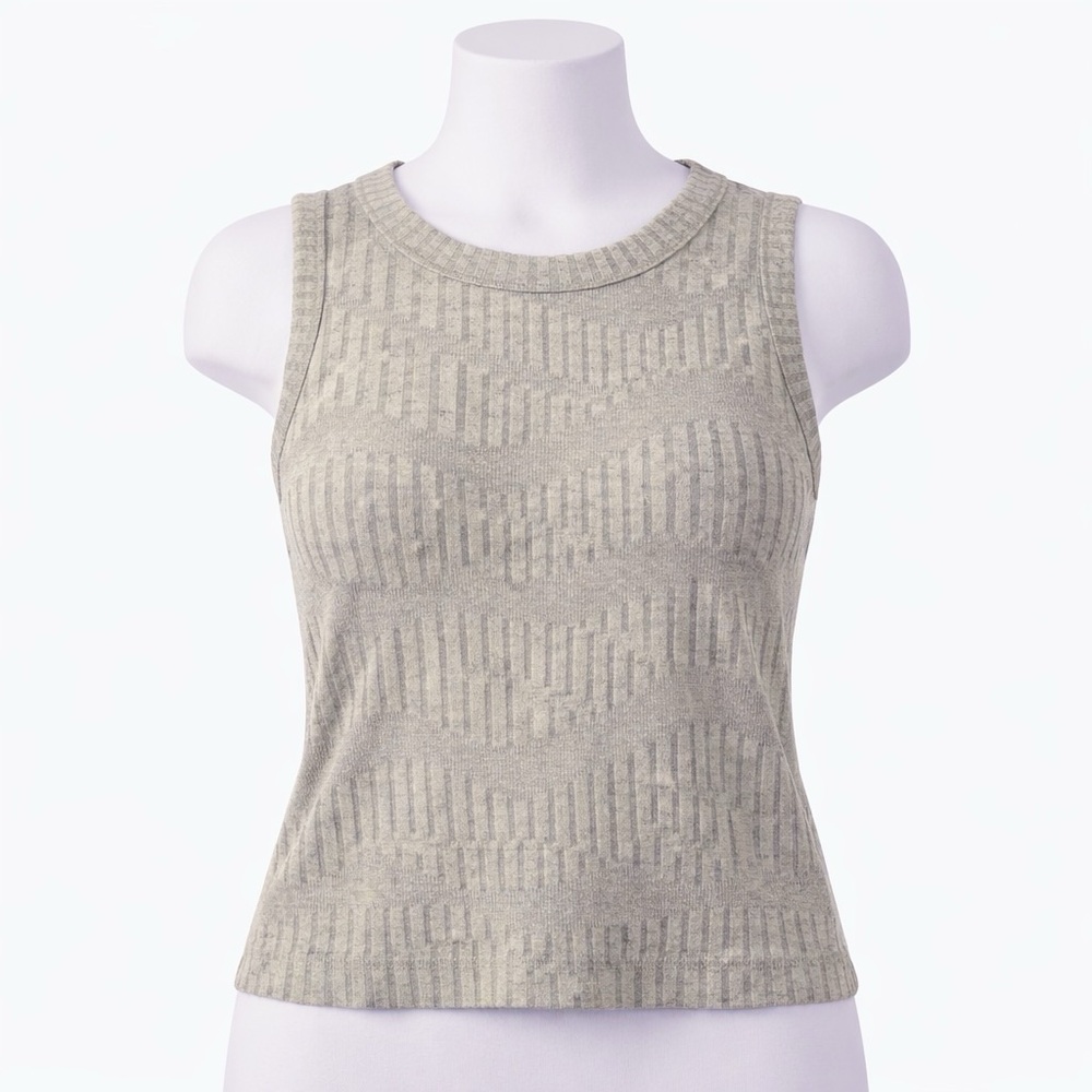 a new day Gray Sleeveless Knit Tank Top S